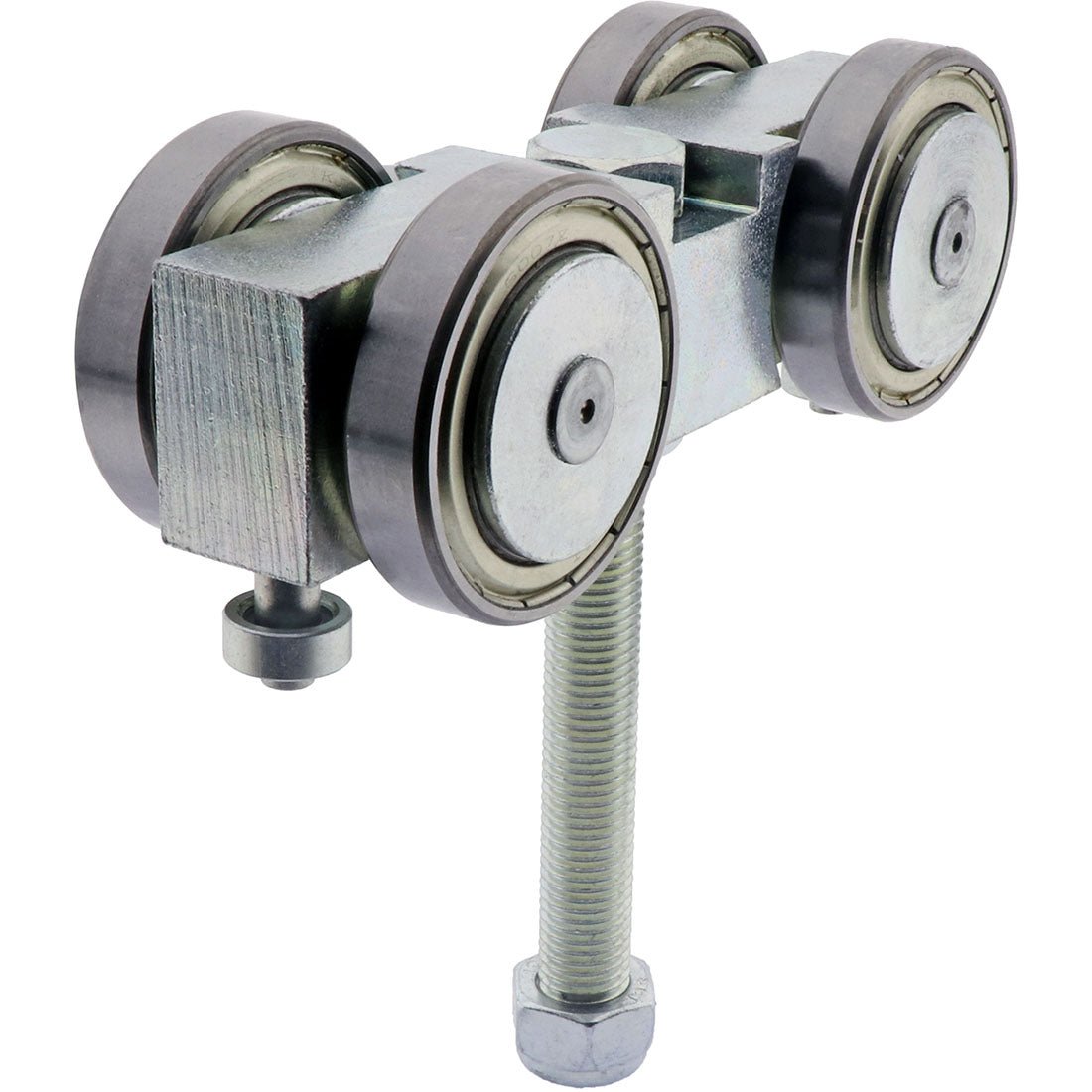 4 Wheel Trolley Zinc Plated 175mm 2000kg Load - CoSlide