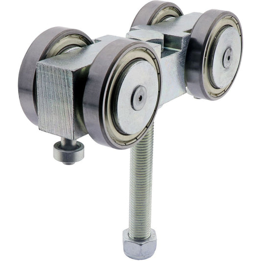 4 Wheel Trolley Zinc Plated 175mm 2000kg Load - CoSlide