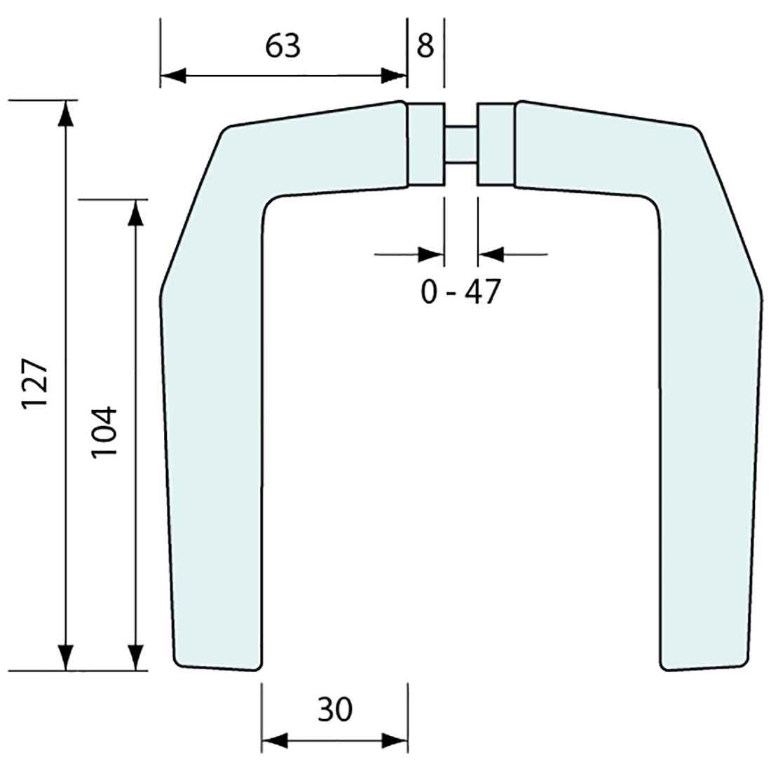3287 - L HANDLE SET ALUMINIUM - CoSlide