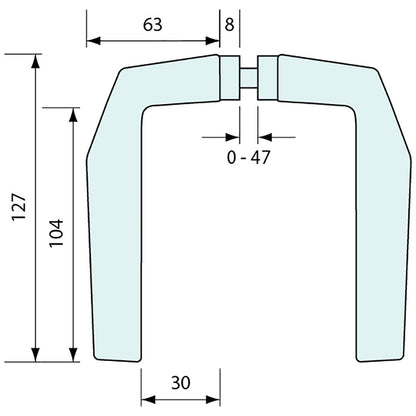 3287 - L HANDLE SET ALUMINIUM - CoSlide