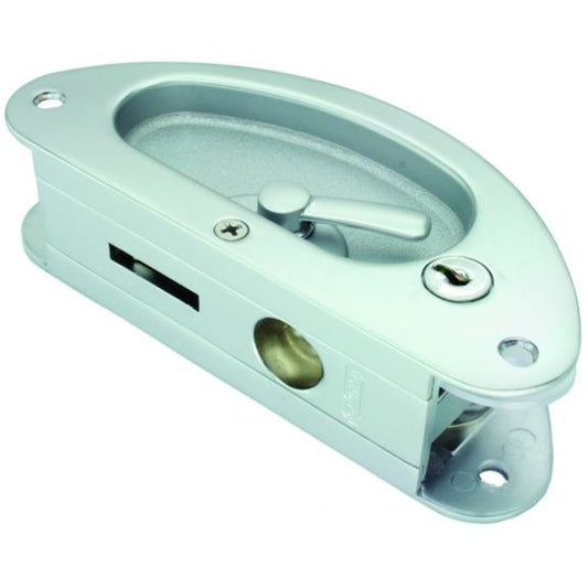 #4699 - INTERIOR SLIDING DOOR LOCK KEY LOCKING CHROME 155MM - CoSlide