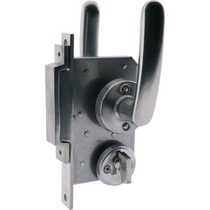 #4889 - SLIDING DOOR LATCH KEY LOCKING STAINLESS STEEL 140MM - CoSlide