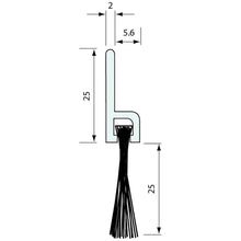 Load image into Gallery viewer, #5420 - BRUSH STRIP AND H HOLDER 1M - CoSlide
