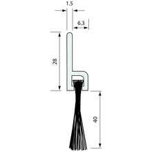 Load image into Gallery viewer, #5421 - BRUSH STRIP AND H HOLDER 1.8M - CoSlide
